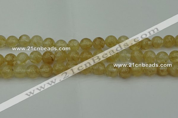 CRO1024 15.5 inches 12mm round yellow watermelon quartz beads