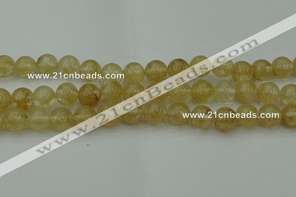 CRO1025 15.5 inches 14mm round yellow watermelon quartz beads