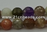 CRO1044 15.5 inches 12mm faceted round mixed gemstone beads