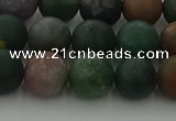 CRO1083 15.5 inches 10mm round matte Indian agate beads wholesale