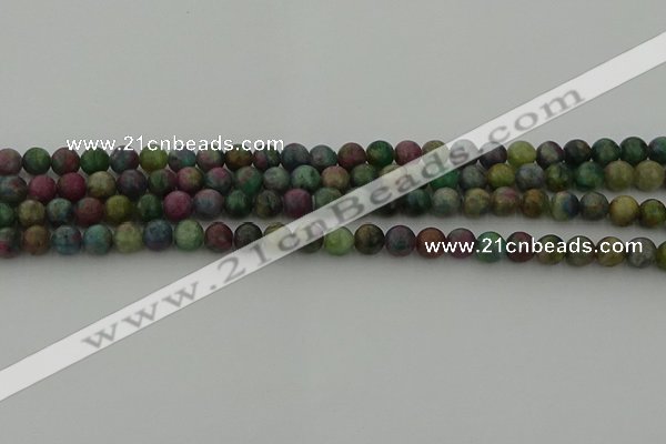 CRO1110 15.5 inches 4mm round ruby apatrite beads wholesale