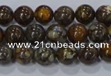 CRO1171 15.5 inches 6mm round fire lace opal gemstone beads