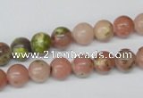 CRO123 15.5 inches 8mm round rhodochrosite gemstone beads wholesale