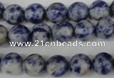 CRO125 15.5 inches 10mm round blue spot gemstone beads wholesale