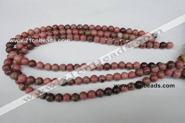 CRO127 15.5 inches 8mm round rhodochrosite beads wholesale