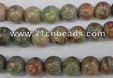 CRO138 15.5 inches 8mm round Chinese unakite beads wholesale