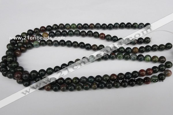 CRO141 15.5 inches 8mm round bloodstone beads wholesale