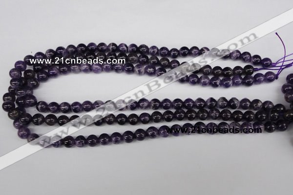 CRO150 15.5 inches 8mm round dogtooth amethyst beads wholesale