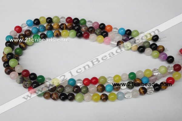 CRO155 15.5 inches 8mm round mixed gemstone beads wholesale