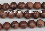 CRO185 15.5 inches 10mm round red picasso jasper beads wholesale