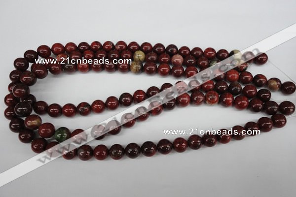 CRO186 15.5 inches 10mm round brecciated jasper  beads wholesale