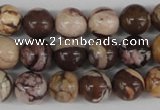 CRO187 15.5 inches 10mm round zebra jasper beads wholesale