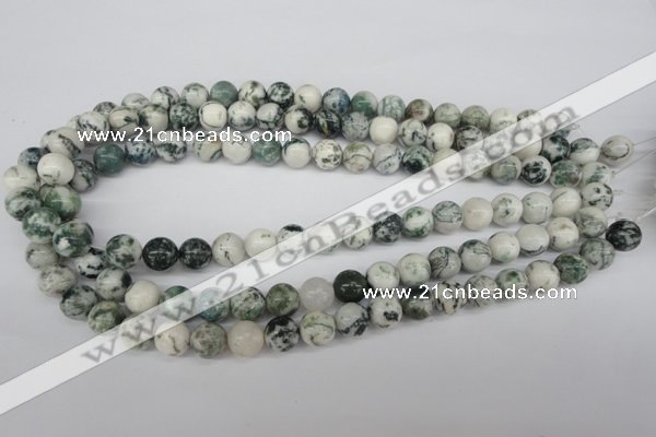 CRO200 15.5 inches 10mm round tree agate beads wholesale