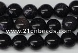 CRO229 15.5 inches 10mm round blue goldstone beads wholesale