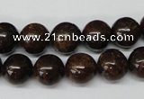 CRO230 15.5 inches 10mm round bronzite gemstone beads wholesale