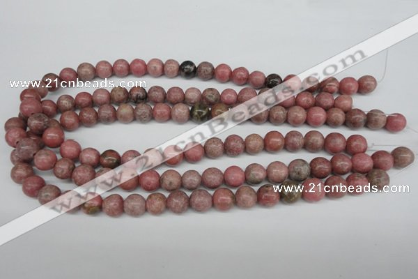 CRO238 15.5 inches 10mm round rhodochrosite gemstone beads wholesale