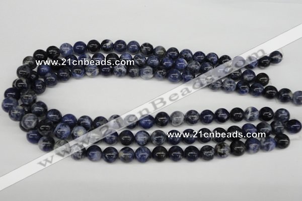 CRO239 15.5 inches 10mm round sodalite gemstone beads wholesale