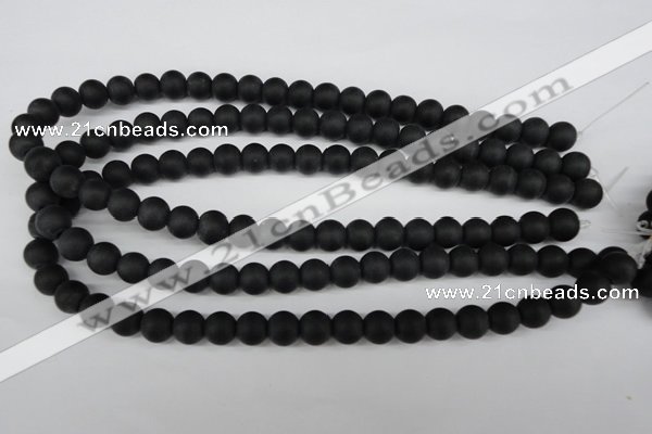 CRO245 15.5 inches 10mm round blackstone beads wholesale