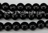 CRO247 15.5 inches 10mm round blackstone beads wholesale