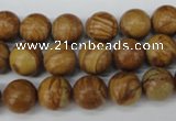 CRO249 15.5 inches 10mm round grain stone beads wholesale