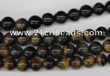 CRO27 15.5 inches 6mm round blue tiger eye beads wholesale