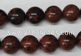 CRO280 15.5 inches 12mm round mahogany obsidian beads wholesale