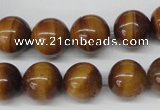 CRO299 15.5 inches 12mm round yellow tiger eye beads wholesale