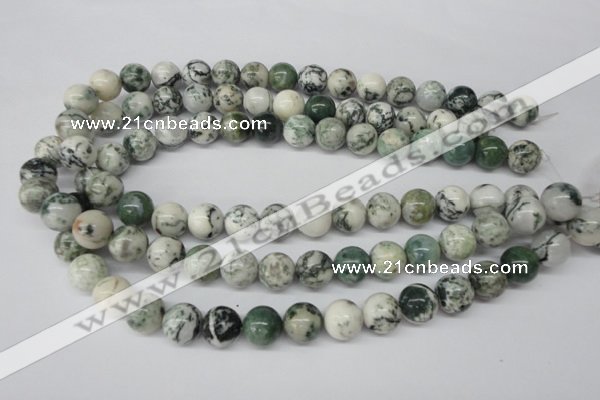 CRO300 15.5 inches 12mm round tree agate beads wholesale