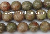 CRO307 15.5 inches 12mm round Chinese unakite beads wholesale