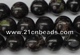 CRO308 15.5 inches 12mm round plum blossom jade beads wholesale