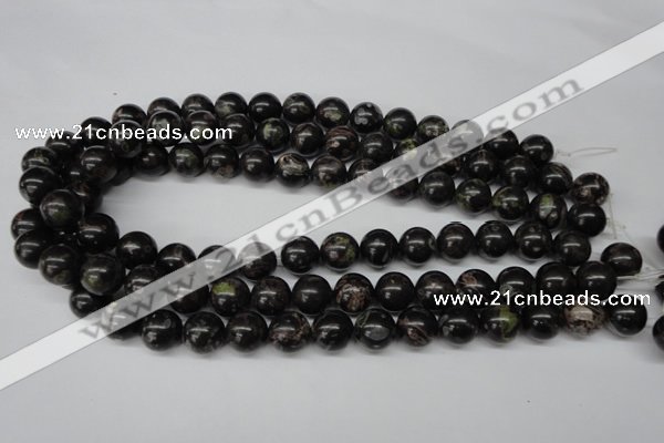 CRO308 15.5 inches 12mm round plum blossom jade beads wholesale