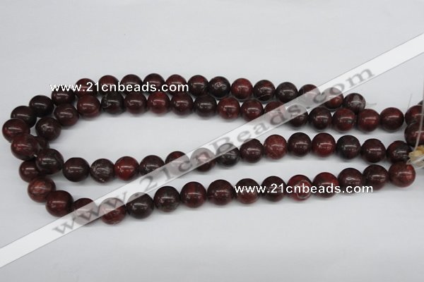 CRO318 15.5 inches 12mm round brecciated jasper beads wholesale