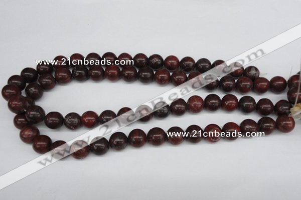 CRO318 15.5 inches 12mm round brecciated jasper beads wholesale