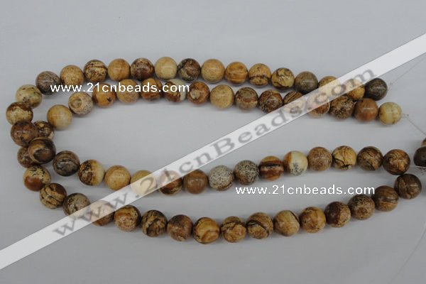 CRO319 15.5 inches 12mm round picture jasper beads wholesale