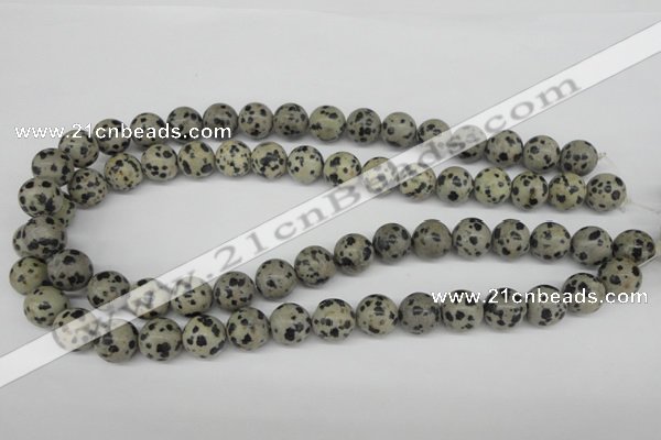 CRO320 15.5 inches 12mm round dalmatian jasper beads wholesale