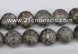 CRO325 15.5 inches 12mm round Chinese leopard skin jasper beads wholesale