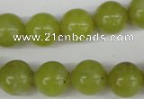 CRO331 15.5 inches 12mm round Korean jade beads wholesale