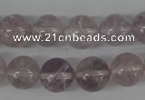 CRO335 15.5 inches 12mm round light amethyst beads wholesale