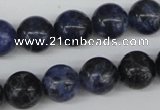 CRO344 15.5 inches 12mm round sodalite gemstone beads wholesale