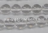 CRO362 15.5 inches 12mm round white crystal beads wholesale