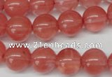 CRO369 15.5 inches 12mm round cherry quartz beads wholesale