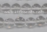 CRO396 15.5 inches 14mm round white crystal beads wholesale