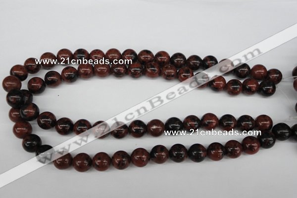 CRO398 15.5 inches 14mm round mahogany obsidian beads wholesale