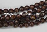 CRO40 15.5 inches 6mm round bronzite gemstone beads wholesale