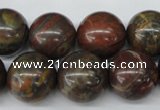 CRO402 15.5 inches 14mm round rainrow jasper beads wholesale