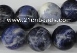 CRO405 15.5 inches 14mm round sodalite gemstone beads wholesale