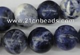 CRO423 15.5 inches 16mm round sodalite gemstone beads wholesale