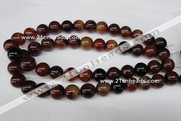 CRO436 15.5 inches 16mm round agate gemstone beads wholesale