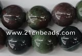 CRO438 15.5 inches 16mm round Indian agate beads wholesale