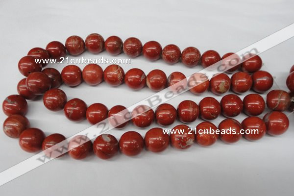 CRO448 15.5 inches 16mm round red jasper beads wholesale